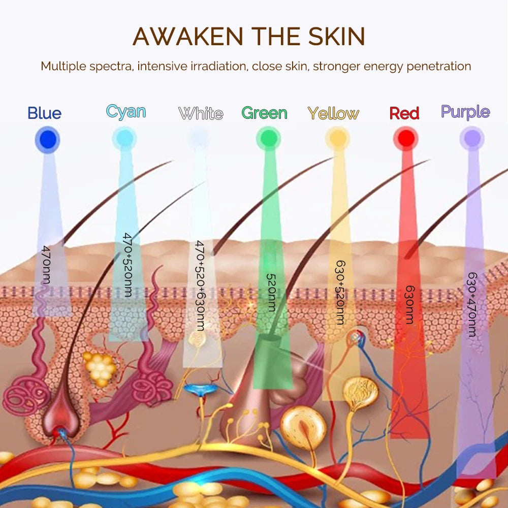 NEXORA 7-Color LED Face Mask